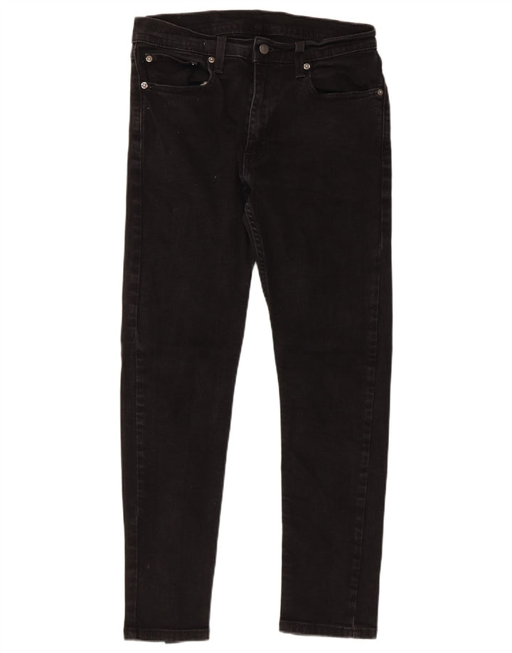 Levi's Mens 512 Slim Jeans W32 L30 Black Cotton