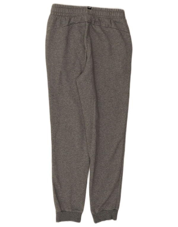 Puma Girls Tracksuit Trousers Joggers 13-14 Years Grey Cotton