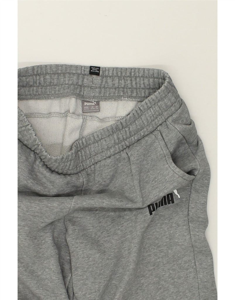 PUMA Boys Tracksuit Trousers Joggers 15-16 Years Grey Cotton | Vintage Puma | Thrift | Second-Hand Puma | Used Clothing | Messina Hembry 