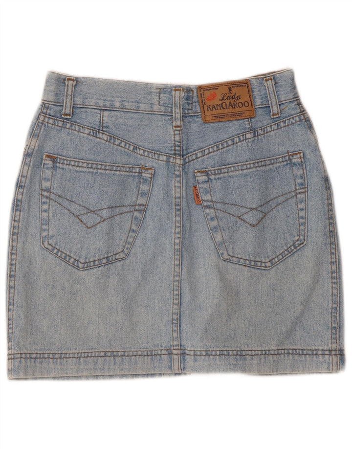 Kangaroo Womens Denim Skirt W28 Medium Blue Cotton