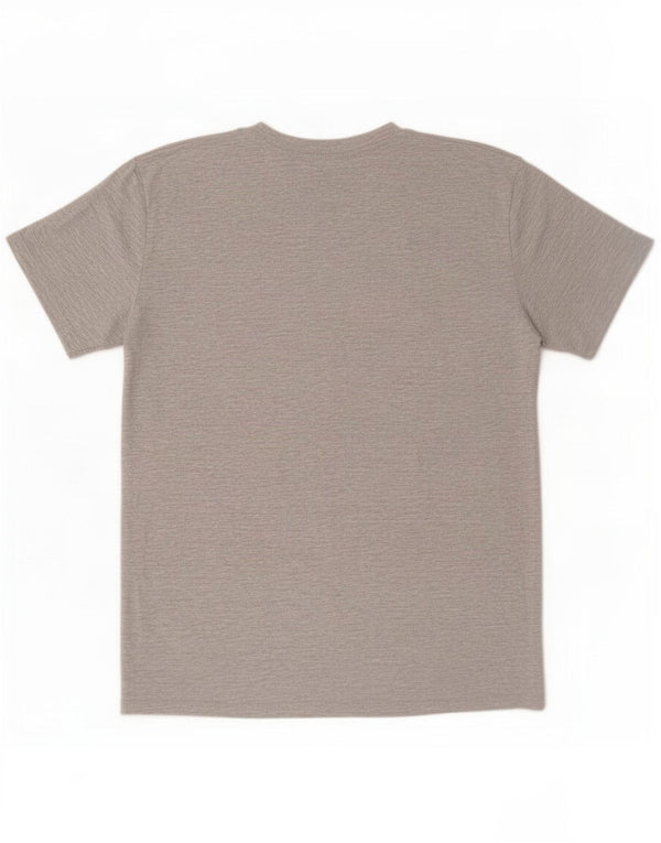 Kappa Mens Graphic T-Shirt Top Large Grey Flecked Cotton
