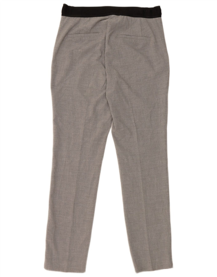 Zara Womens Tapered Chino Trousers Medium W30 L28 Grey Polyester