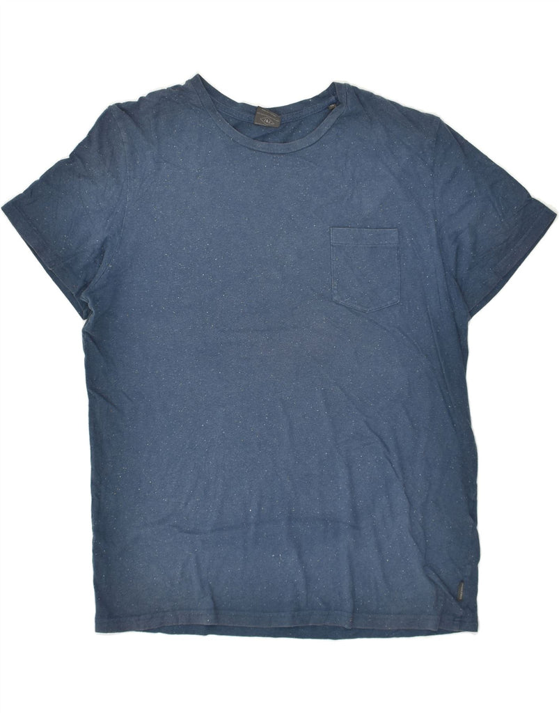 JACK & JONES Mens T-Shirt Top XL Navy Blue Flecked Cotton | Vintage Jack & Jones | Thrift | Second-Hand Jack & Jones | Used Clothing | Messina Hembry 