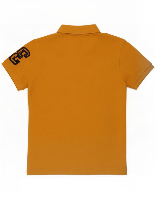 Superdry Mens Graphic Polo Shirt Small Yellow Cotton