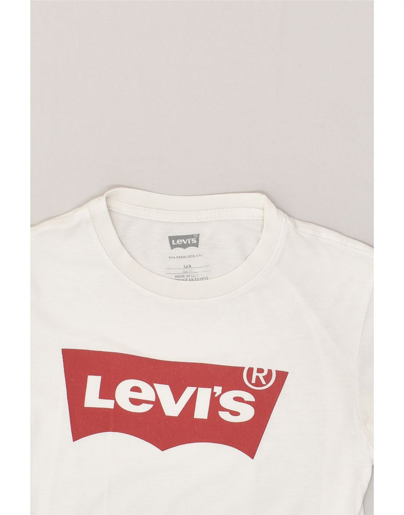 LEVI'S Boys San Francisco Graphic T-Shirt Top 11-12 Years White Cupro | Vintage Levi's | Thrift | Second-Hand Levi's | Used Clothing | Messina Hembry 