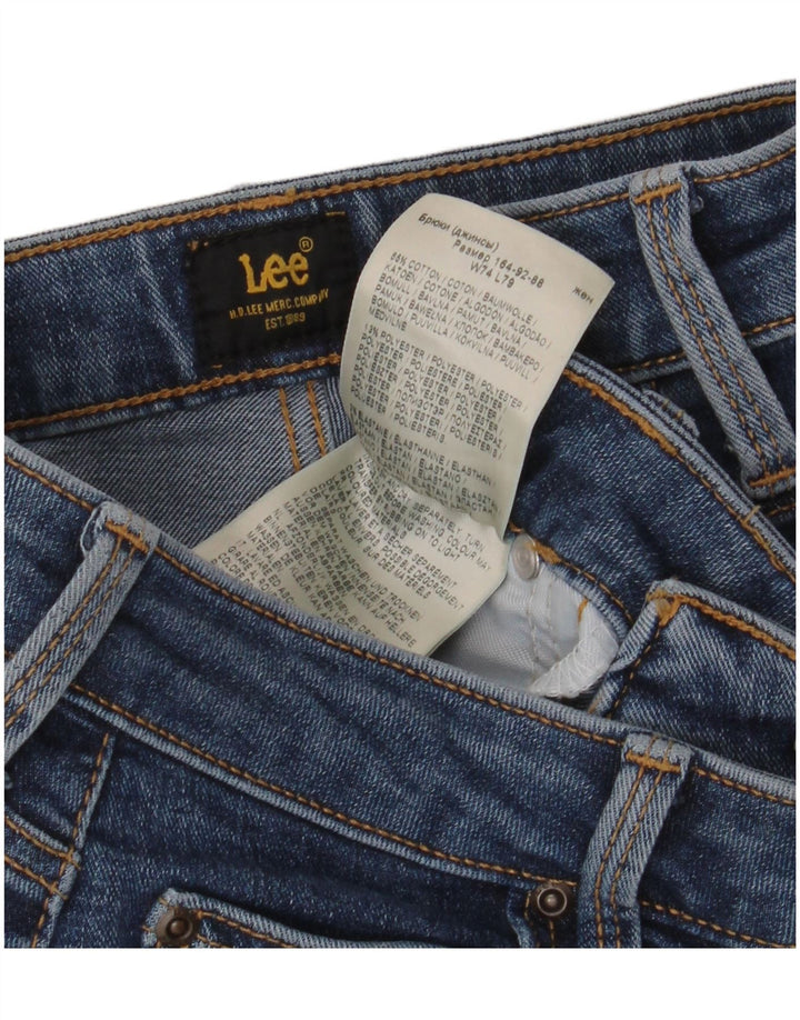 LEE Womens Skinny Jeans W29 L31 Blue Cotton