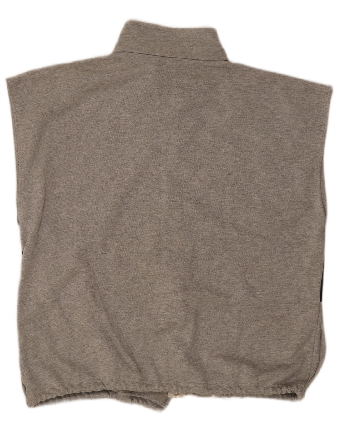Vintage Mens Sleeveless Tracksuit Top Jacket XL Grey Colourblock