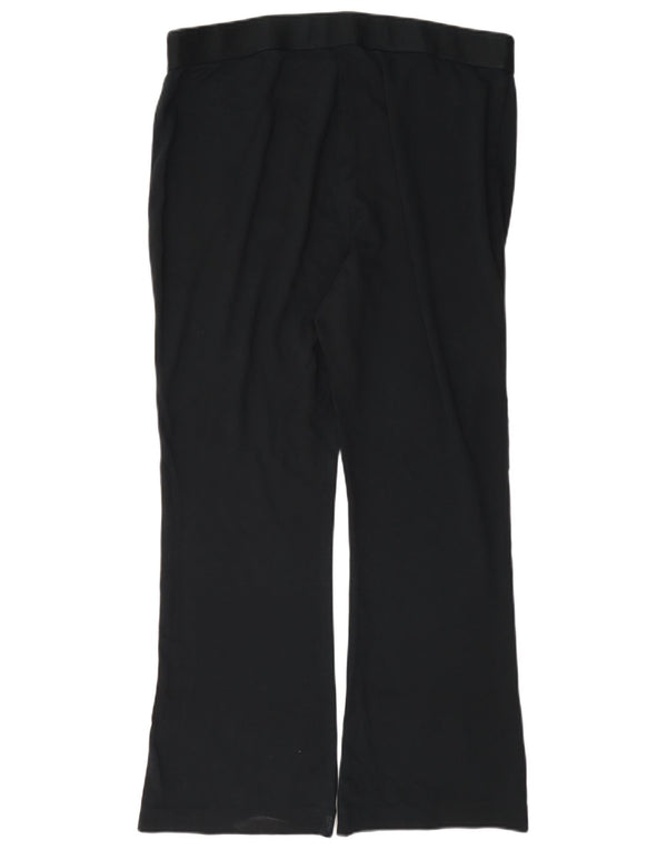 Marks & Spencer Womens Bootcut Casual Trousers UK 16 Large W34 L28 Black