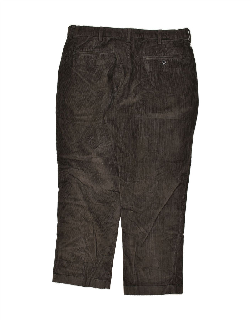 L.L.BEAN Mens Comfort Fit Straight Corduroy Trousers W37 L29  Black Cotton | Vintage L.L.Bean | Thrift | Second-Hand L.L.Bean | Used Clothing | Messina Hembry 