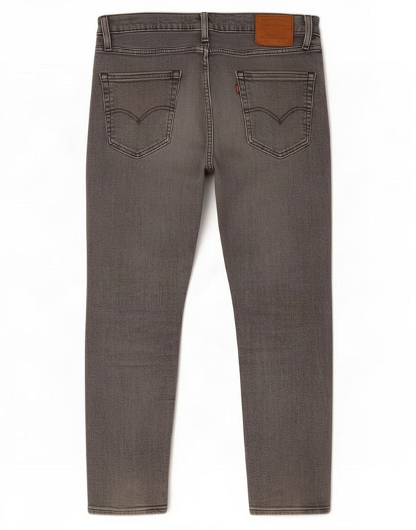 Levi's Mens 502 Tapered Jeans W33 L30 Grey Cotton