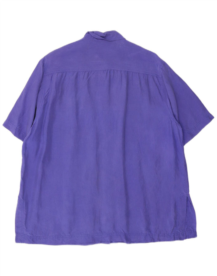 Gira Puccino Womens Short Sleeve Oversized Shirt Blouse IT 44 Medium Purple