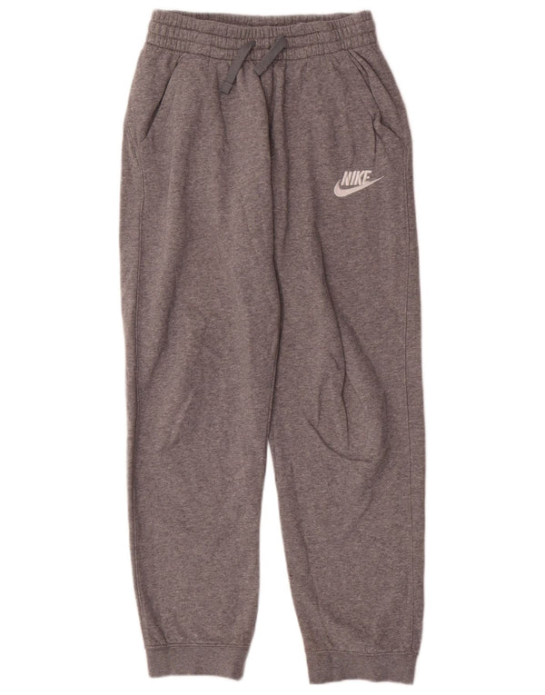 Nike Boys Tracksuit Trousers Joggers 13-14 Years XL Grey Flecked Cotton