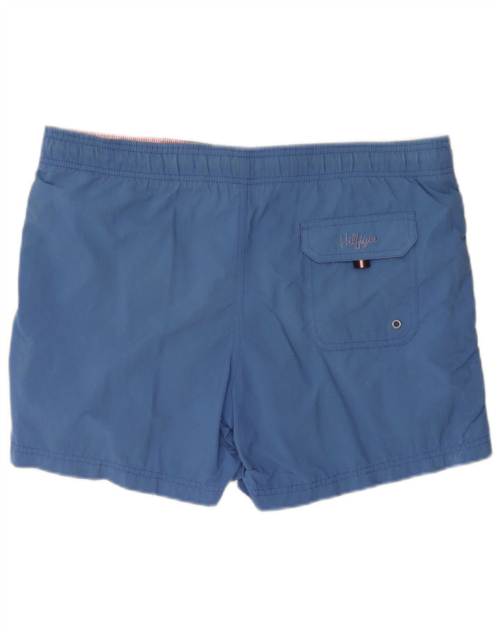 Tommy Hilfiger Mens Swimming Shorts Small Blue Nylon