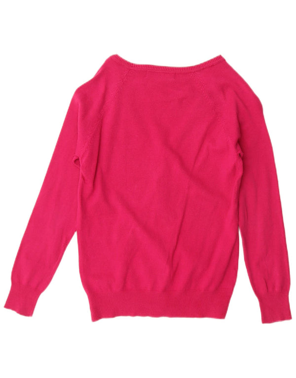 Zara Womens Cardigan Sweater UK 12 Medium Pink