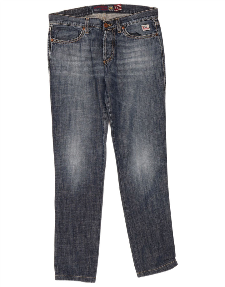 Roy Rogers Womens Slim Jeans W31 L31 Blue Cotton