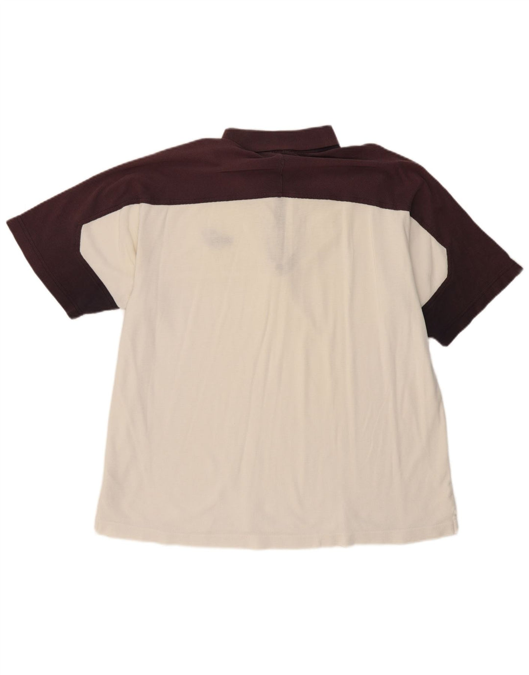 PUMA Mens Polo Shirt XL White Colourblock Cotton