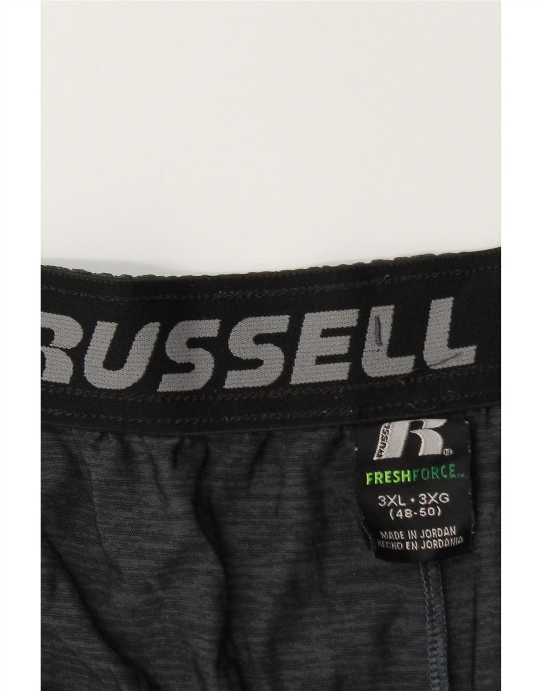 RUSSELL ATHLETIC Mens Dri-Power Sport Shorts 3XL  Navy Blue Colourblock