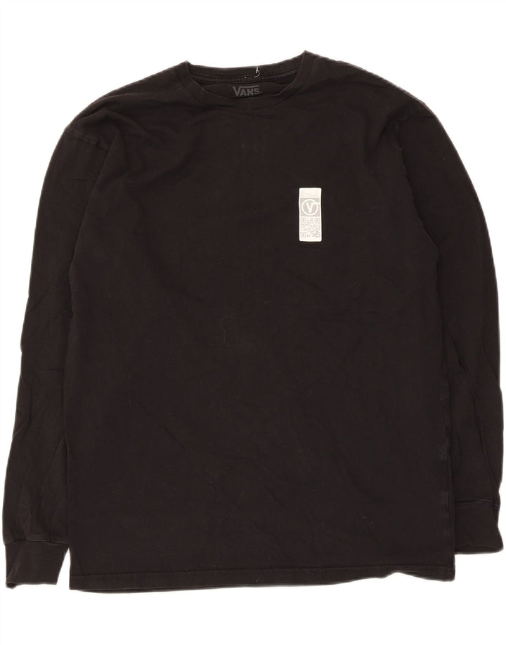Vans Mens Graphic Top Long Sleeve Medium Black Cotton