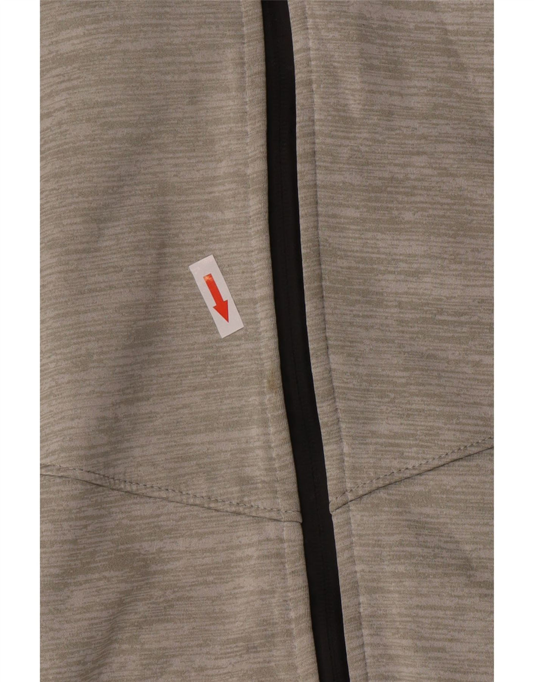 Superdry Womens Zip Hoodie Sweater UK 12 Medium Grey Pinstripe Polyester