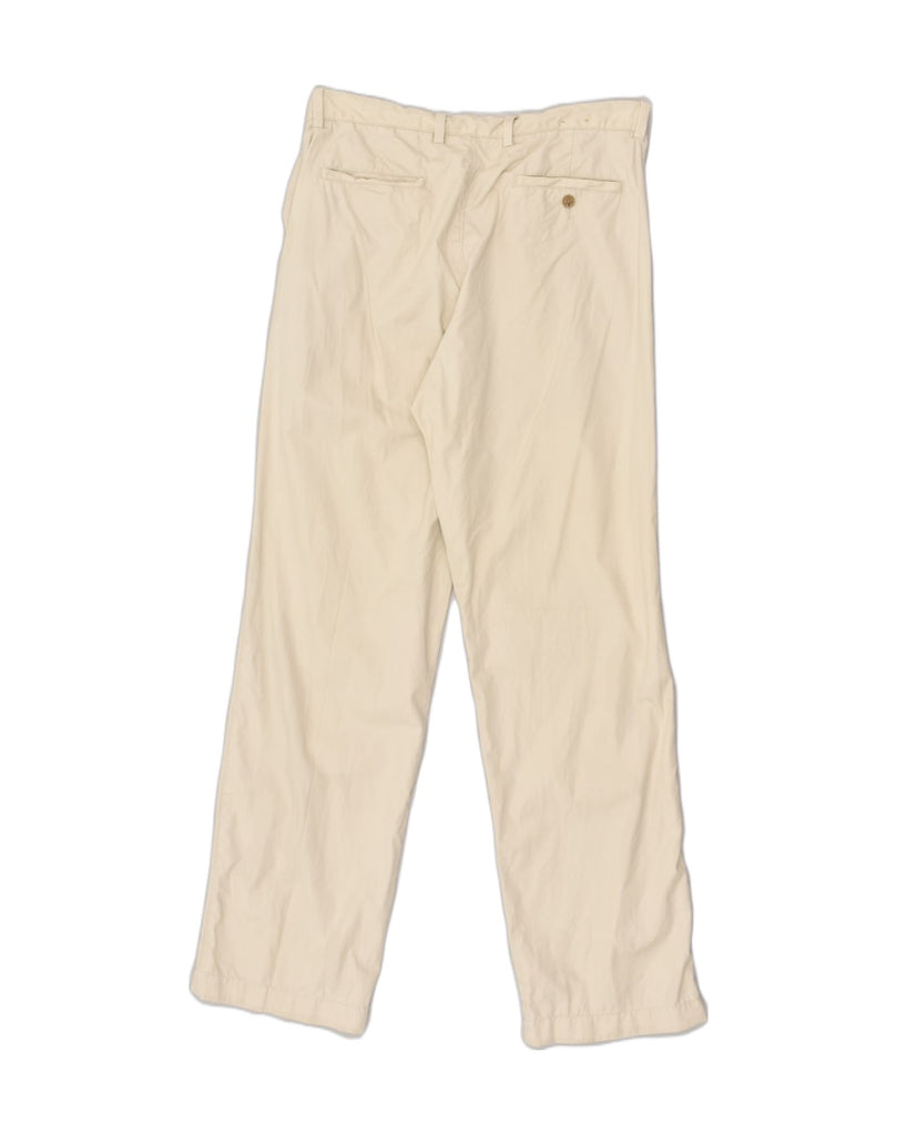 J. CREW Mens Straight Chino Trousers W33 L32  Beige Cotton | Vintage J. Crew | Thrift | Second-Hand J. Crew | Used Clothing | Messina Hembry 