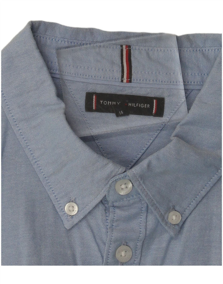 TOMMY HILFIGER Boys Shirt 13-14 Years Blue