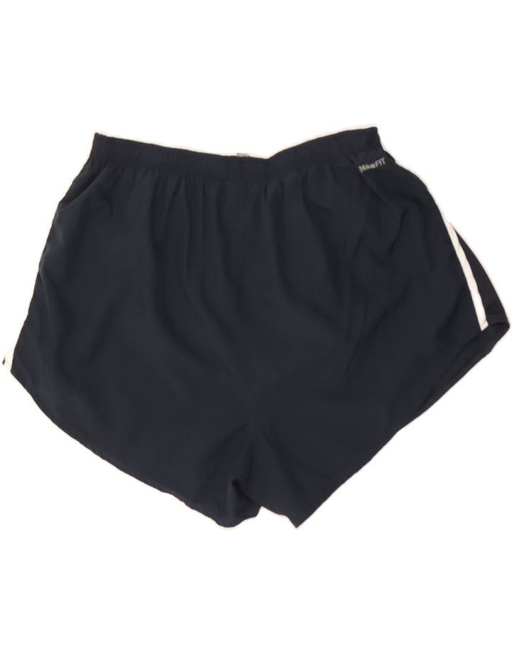 NIKE Womens Sport Shorts UK 14 Large Navy Blue Polyester Vintage Nike and Second-Hand Nike from Messina Hembry 