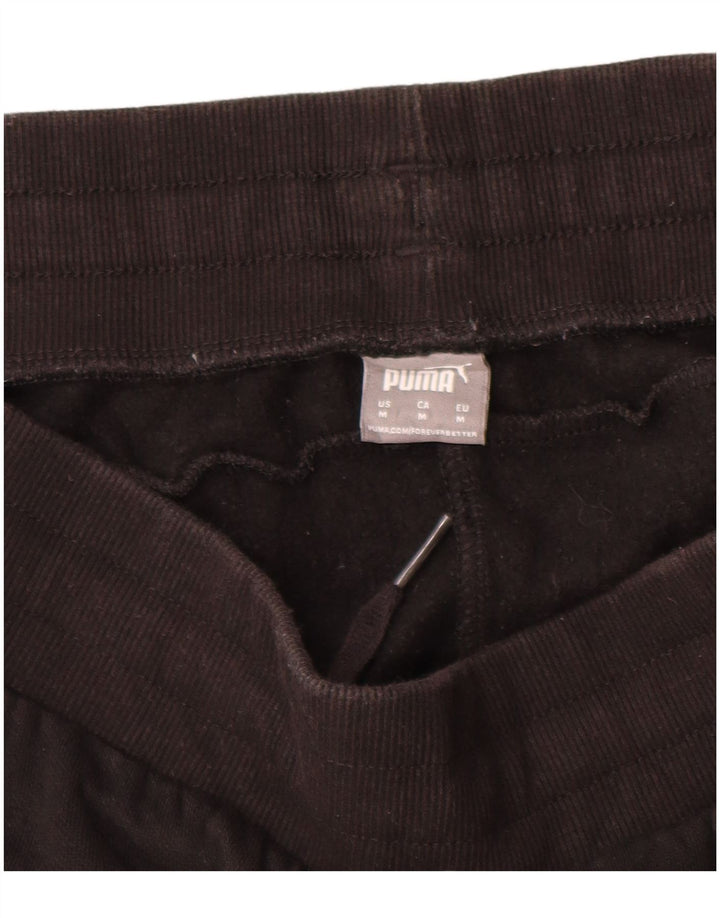 Puma Mens Tracksuit Trousers Joggers Medium  Black Cotton