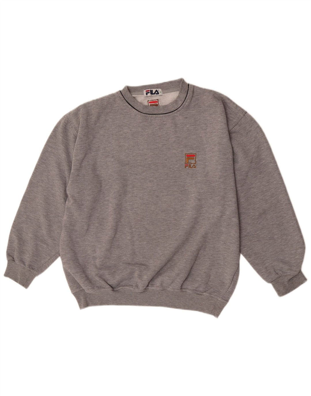 Fila Womens Oversized Sweatshirt Jumper UK 18 XL Grey Polyester