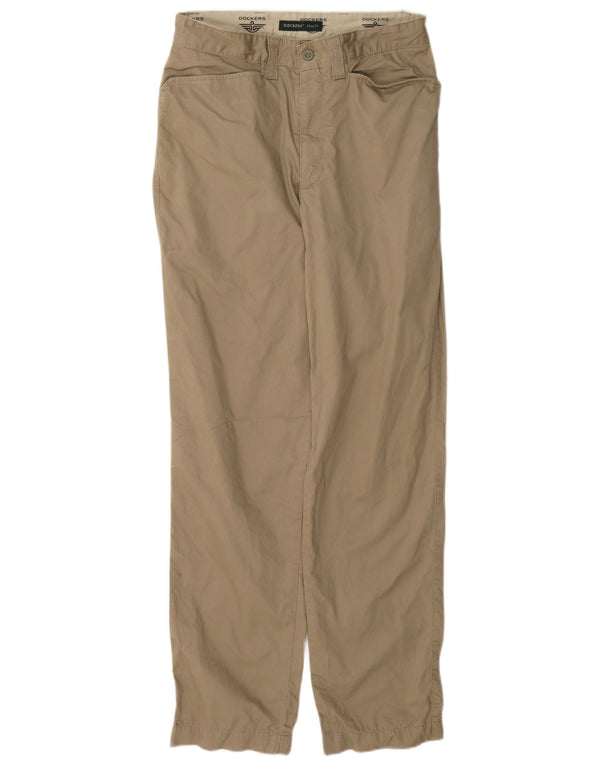 Dickies Mens Khakis Straight Casual Trousers W29 L32 Beige Cotton