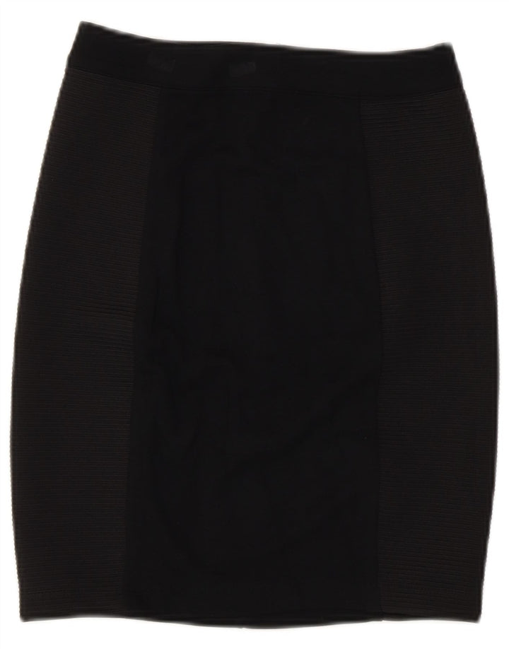 French Connection Womens Pencil Skirt UK 8 Small W26 Black Polyester