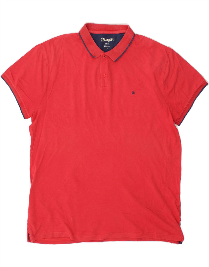 WRANGLER Mens Regular Fit Polo Shirt 2XL Red Cotton | Vintage Wrangler | Thrift | Second-Hand Wrangler | Used Clothing | Messina Hembry 