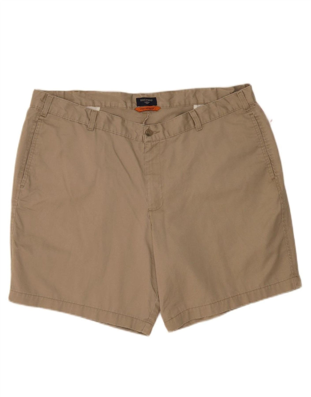 DOCKERS Mens Chino Shorts W42 2XL Beige Cotton