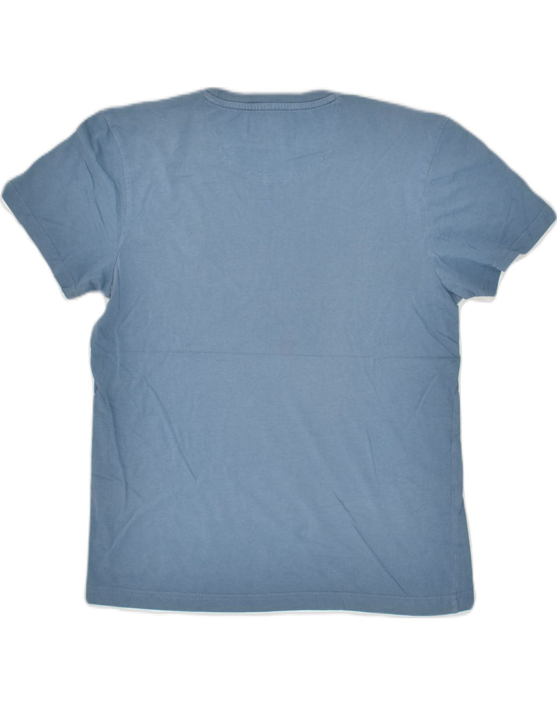LYLE & SCOTT Mens T-Shirt Top Small Blue Cotton | Vintage Lyle & Scott | Thrift | Second-Hand Lyle & Scott | Used Clothing | Messina Hembry 