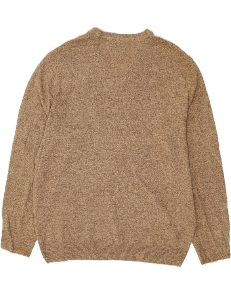 DOCKERS Mens V-Neck Jumper Sweater Large Beige Argyle/Diamond Vintage Dockers and Second-Hand Dockers from Messina Hembry 