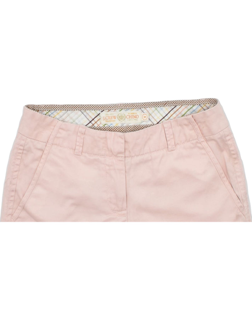 J. CREW Womens Chino Shorts US 0 XS W28 Pink Cotton | Vintage | Thrift | Second-Hand | Used Clothing | Messina Hembry 