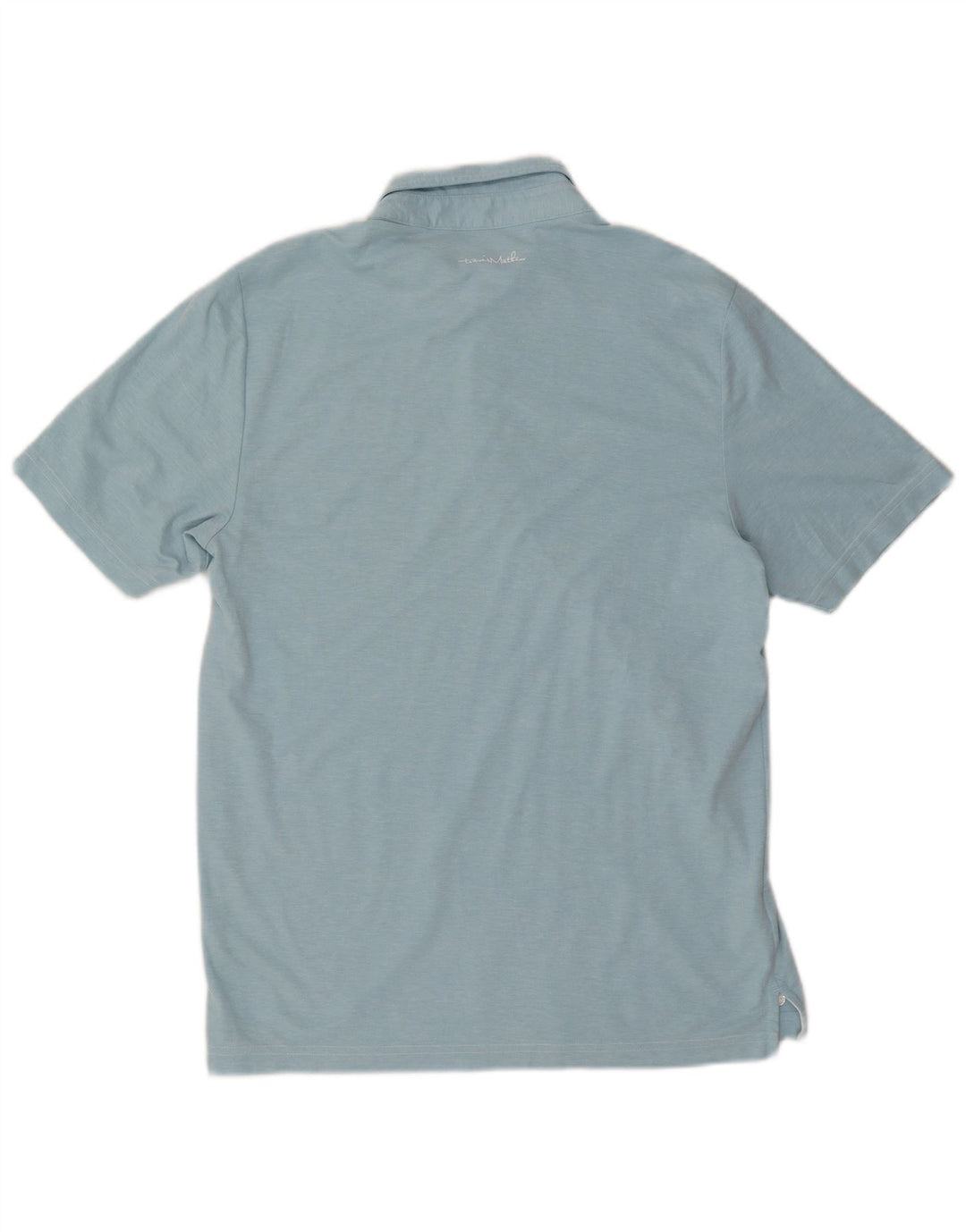 Travis Mathew Mens Polo Shirt Medium Blue Cotton