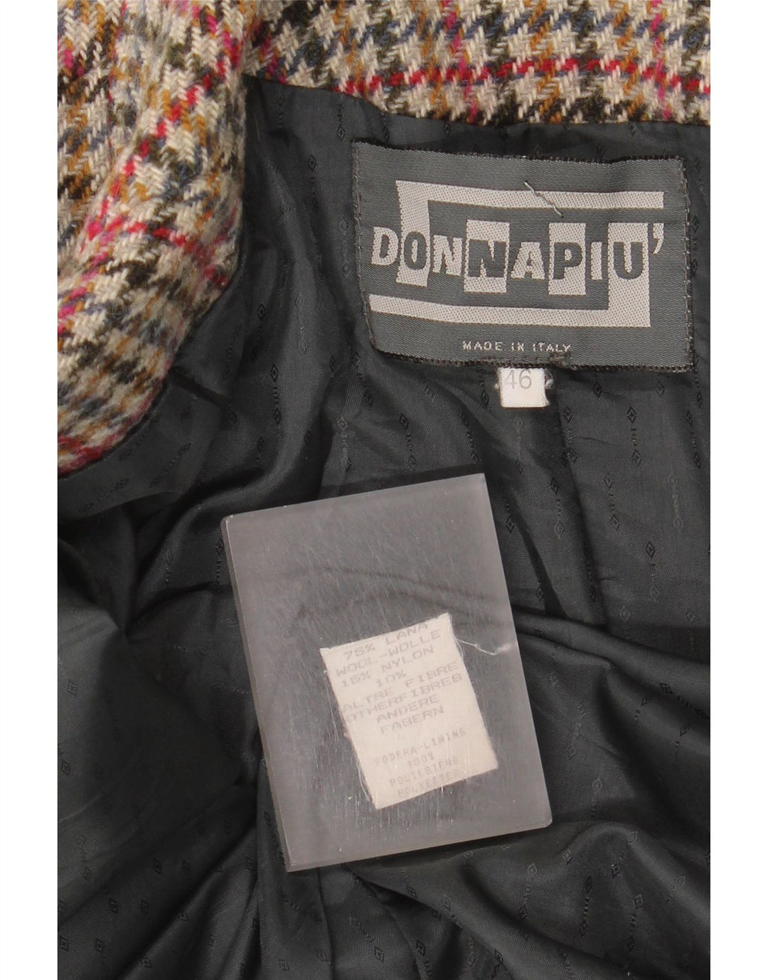 Donna Piu Womens Oversized 2 Button Blazer Jacket IT 46 Large Green