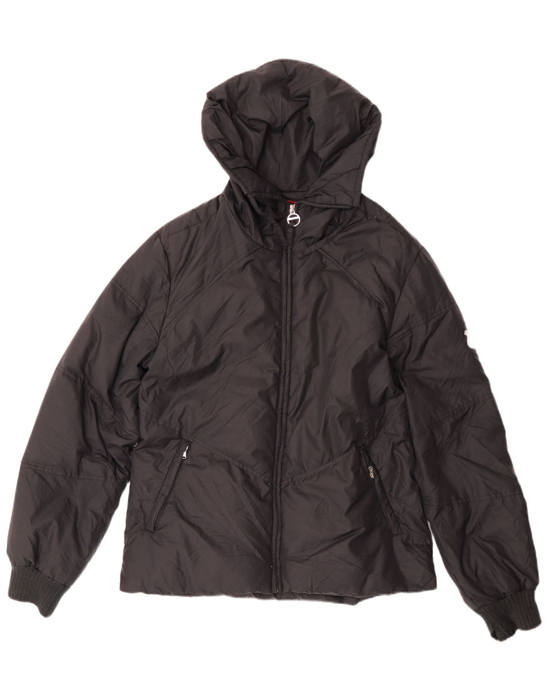 Champion Womens Padded Jacket UK 14 Medium Black