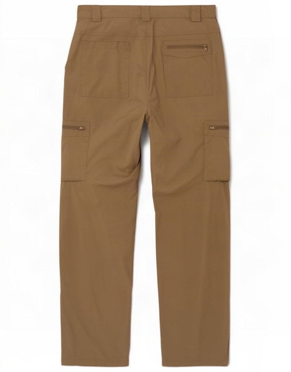 Mountain Warehouse Mens Straight Cargo Trousers W32 L32 Beige Polyester