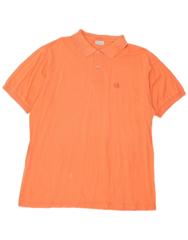 Sergio Tacchini Mens Polo Shirt XL Pink Cotton