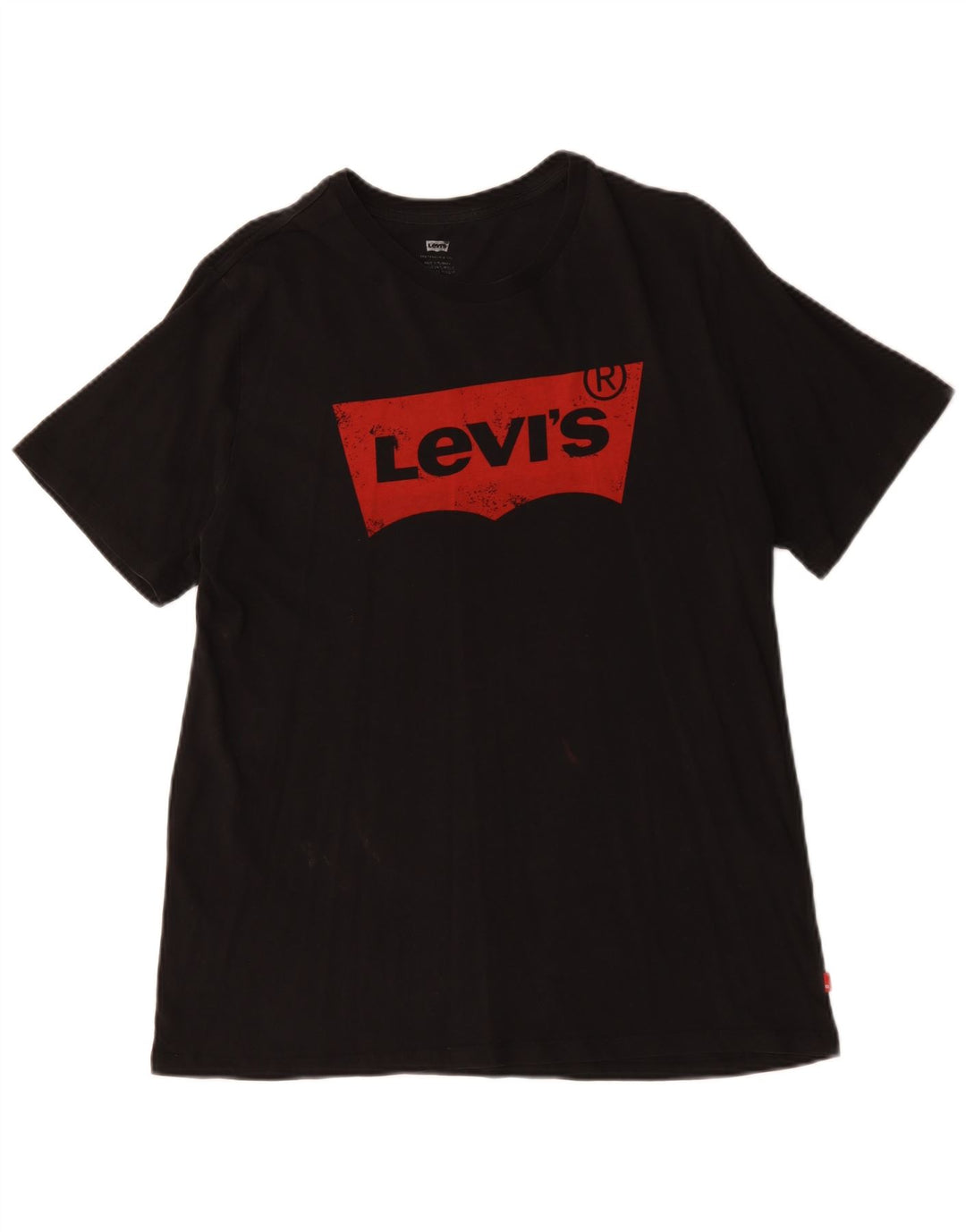 Levi's Mens Graphic T-Shirt Top Large Black Cotton