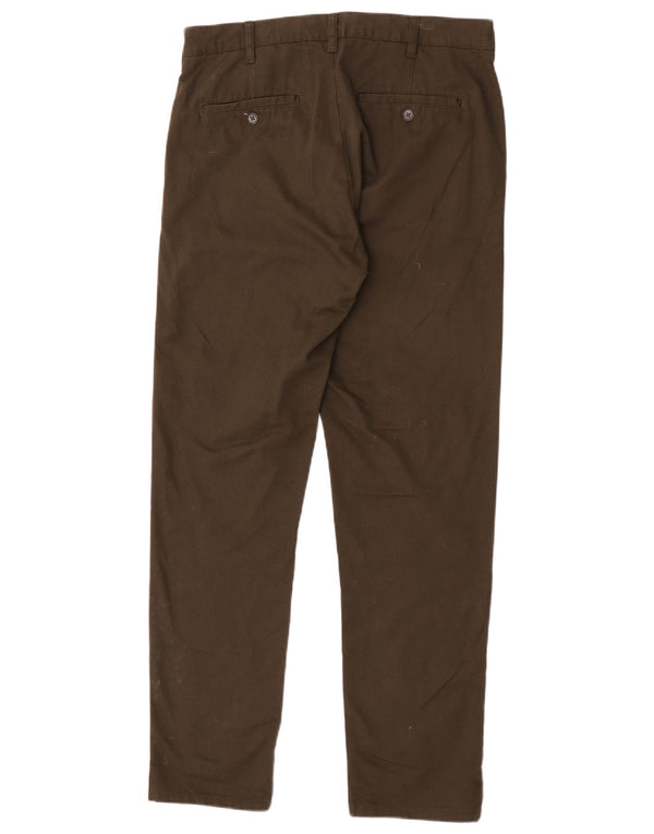 Zara Mens Straight Tapered Chino Trousers EU 40 Medium W31 L32 Khaki