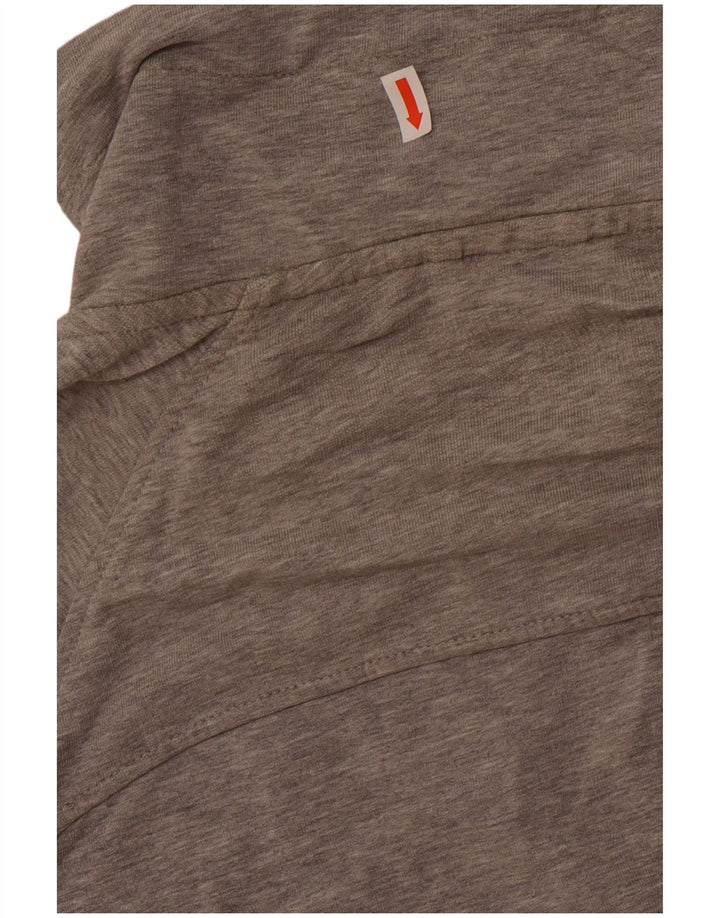 Puma Womens Tracksuit Top Jacket UK 14 Large Grey Cotton