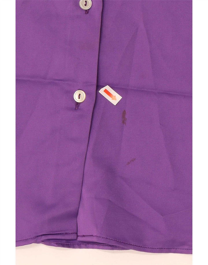 And Womens Shirt Blouse IT 48 XL Purple Polyester
