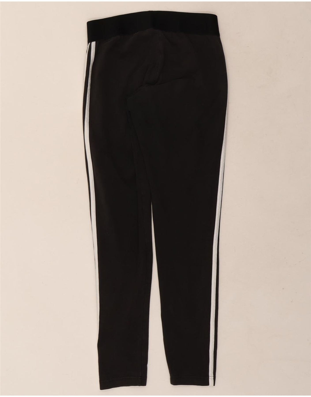 Adidas Womens Leggings UK 12/14 Medium  Black Cotton
