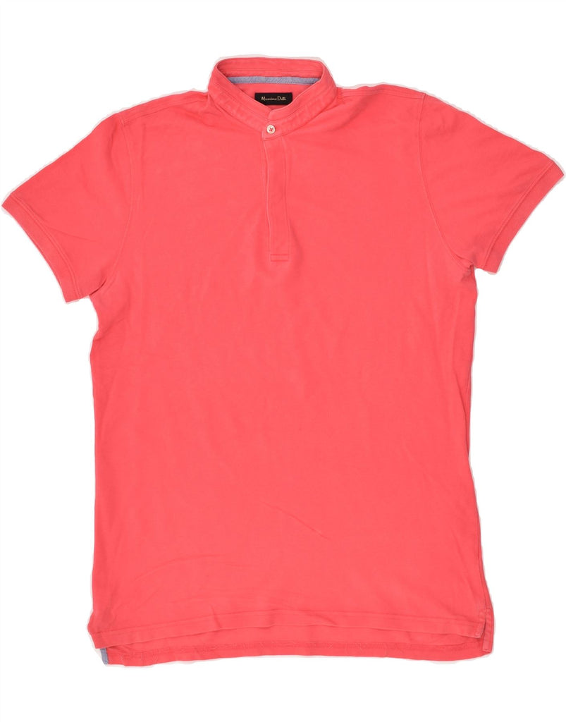 MASSIMO DUTTI Mens Polo Shirt Medium Pink | Vintage Massimo Dutti | Thrift | Second-Hand Massimo Dutti | Used Clothing | Messina Hembry 