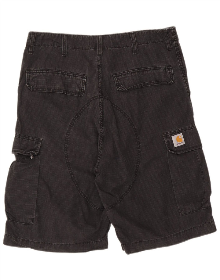 Carhartt Mens Cargo Shorts W32 Medium Black Cotton