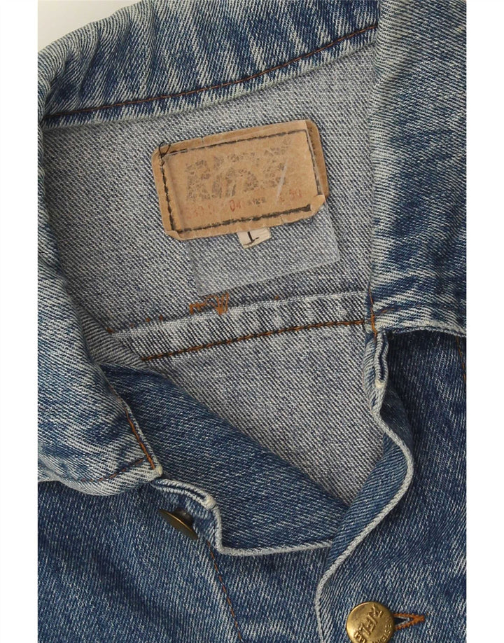 Rifle Mens Denim Jacket UK 40 Large Blue