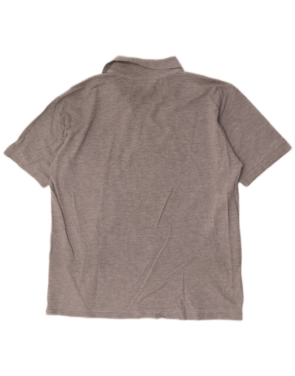Kappa Mens Polo Shirt Large Grey Cotton
