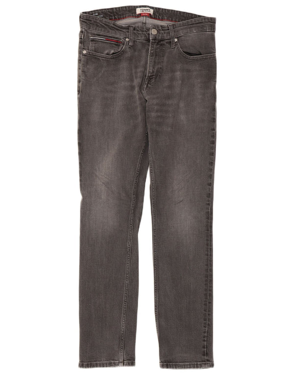 TOMMY HILFIGER Mens Scanton Slim Jeans W32 L30 Grey Cotton